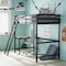 Flash Furniture Espresso Twin Loft Bed Frame with Desk and Ladder MH-LBD5-ESP-T-GG - alternate 5